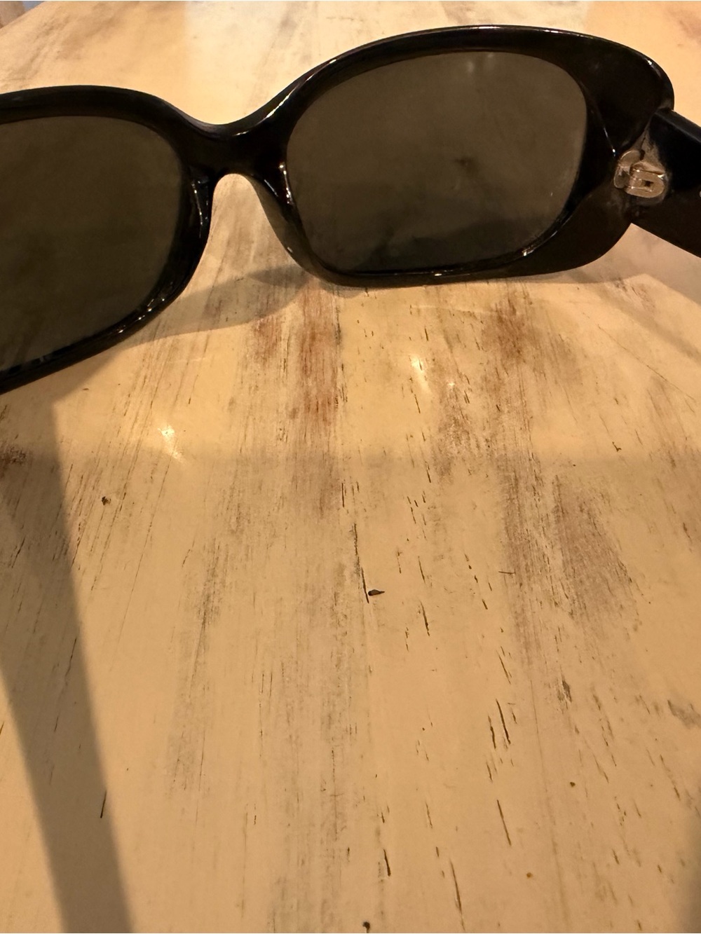 CHANEL Women's Black Curved Frame Sunglasses - Picture 3 of 4